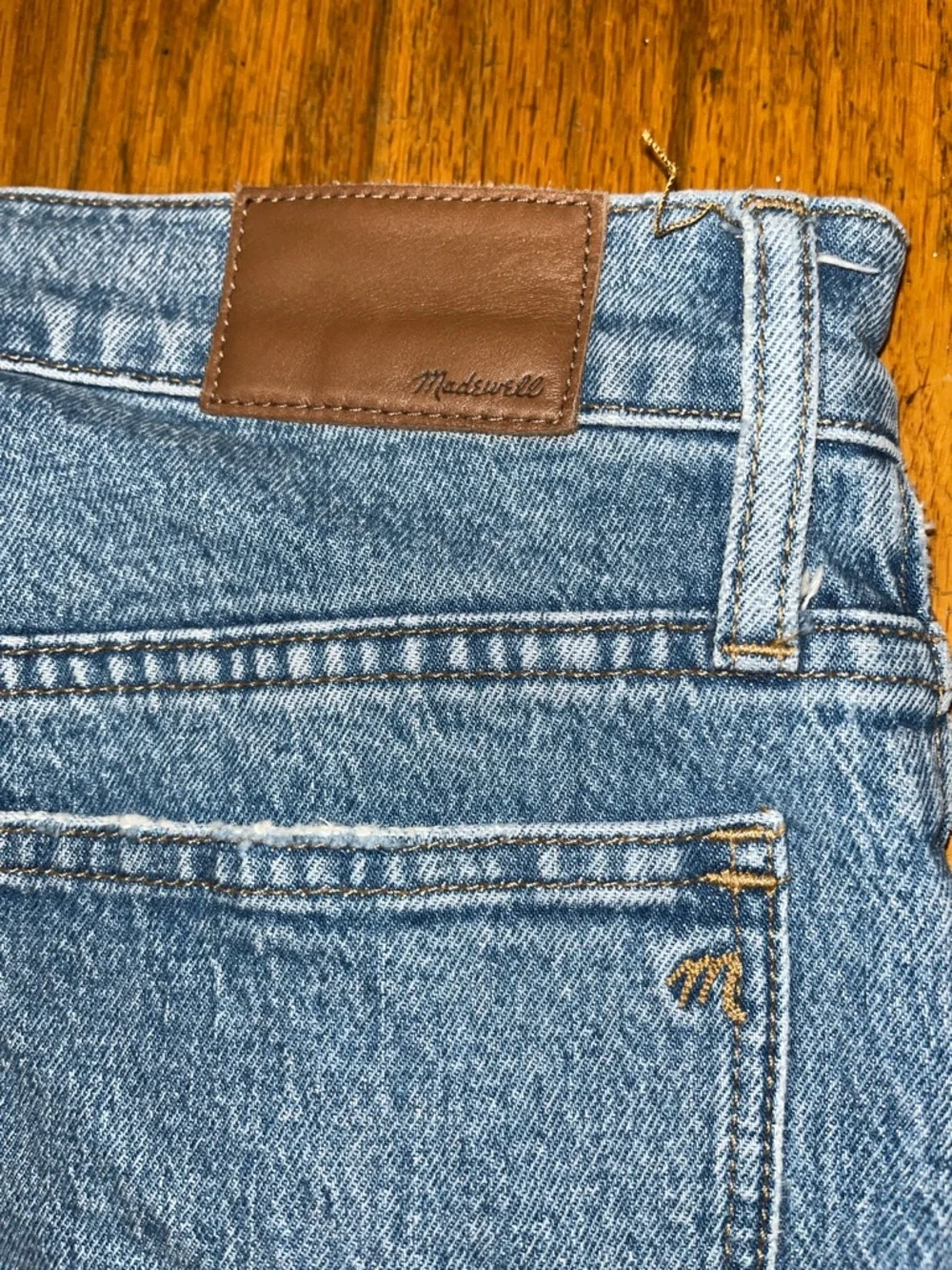 Madewell Tomboy Straight Blue Denim Jeans Size 28 - Picture 11 of 11